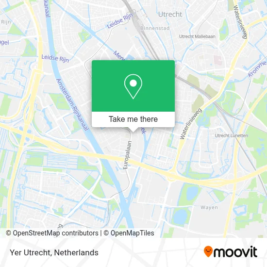 Yer Utrecht map