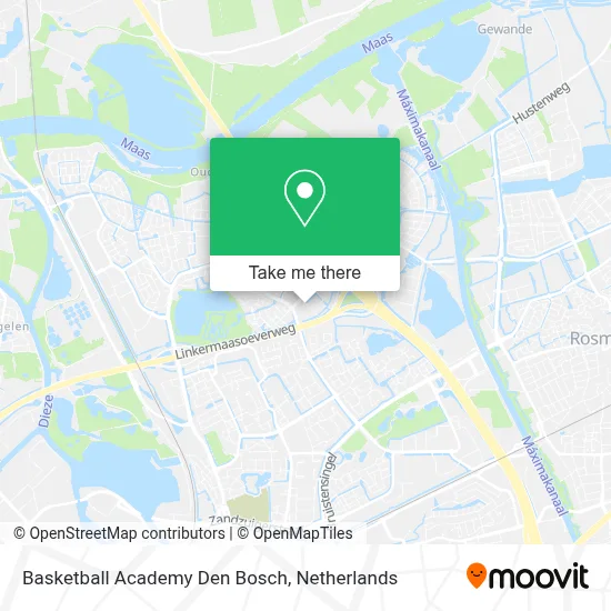 Basketball Academy Den Bosch map