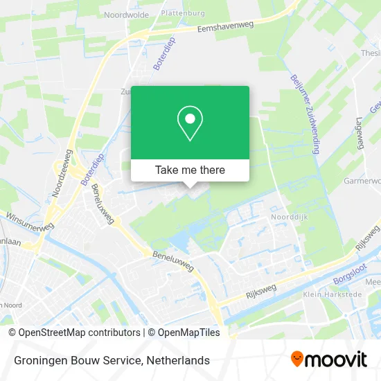 Groningen Bouw Service map