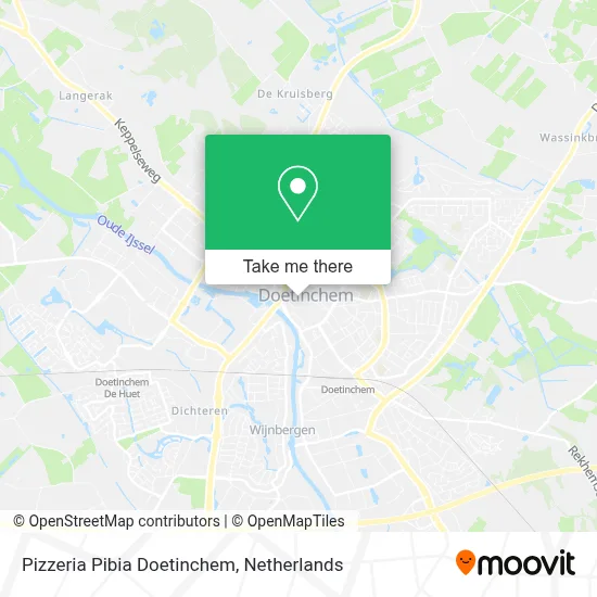 Pizzeria Pibia Doetinchem map