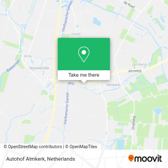 Autohof Almkerk map