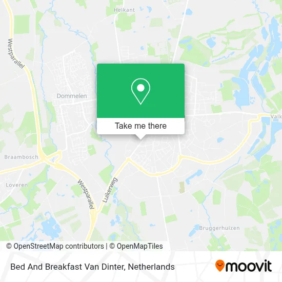 Bed And Breakfast Van Dinter map