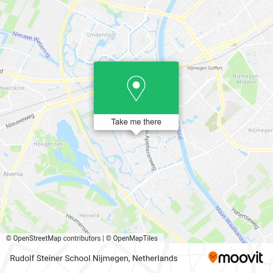 Rudolf Steiner School Nijmegen map