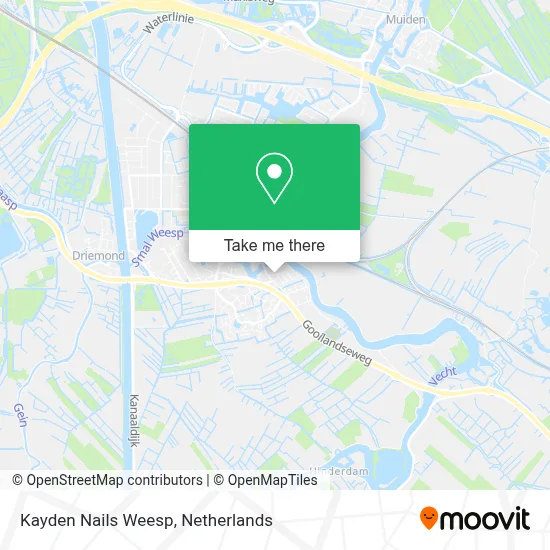 Kayden Nails Weesp map