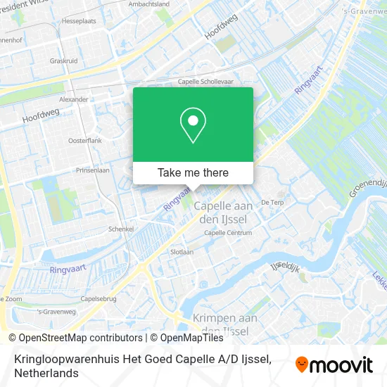 Kringloopwarenhuis Het Goed Capelle A / D Ijssel map