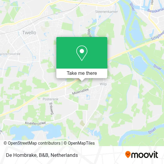 De Hombrake, B&B map