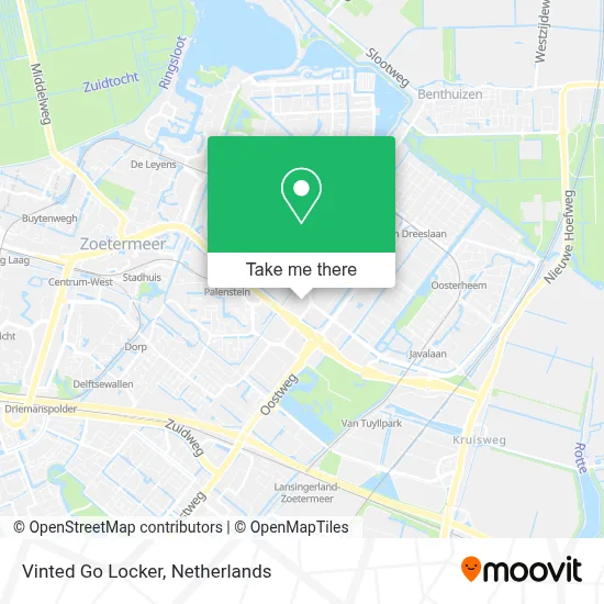Vinted Go Locker map