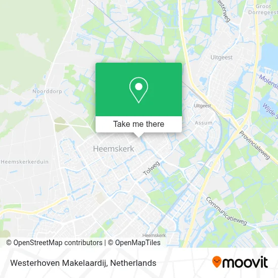 Westerhoven Makelaardij map