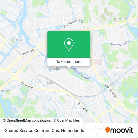 Shared Service Centrum Ons map