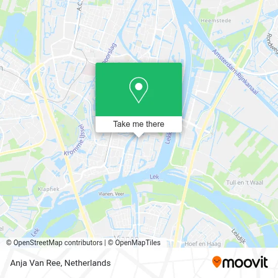 Anja Van Ree map