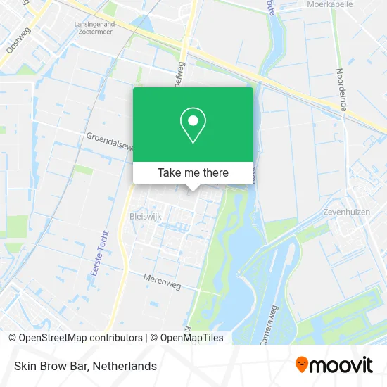 Skin Brow Bar map