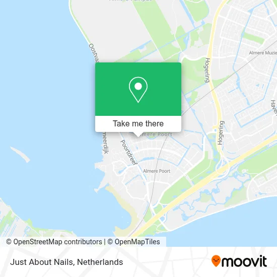 Just About Nails map