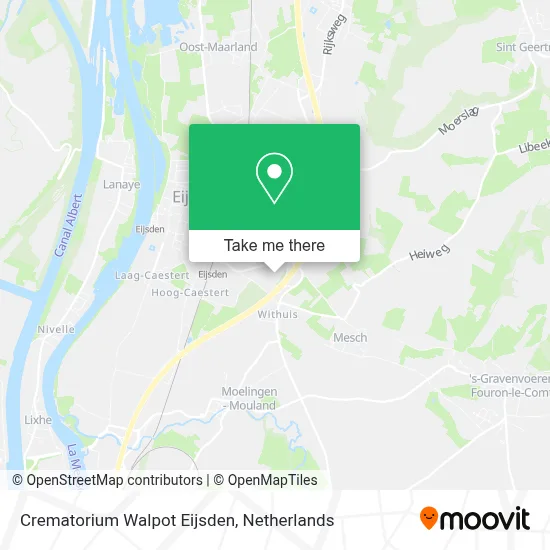 Crematorium Walpot Eijsden map