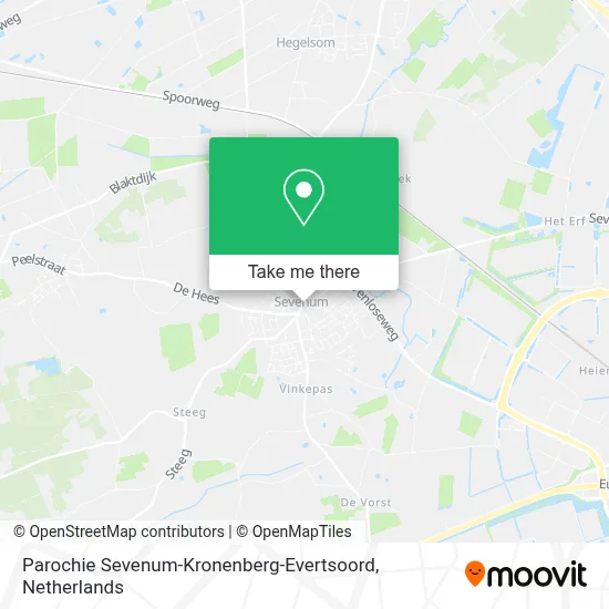 Parochie Sevenum-Kronenberg-Evertsoord map