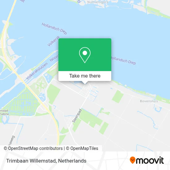 Trimbaan Willemstad map