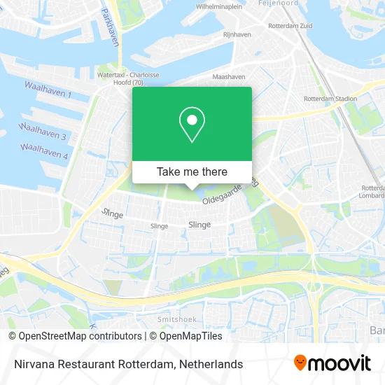 Nirvana Restaurant Rotterdam map