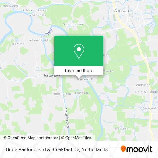 Oude Pastorie Bed & Breakfast De map