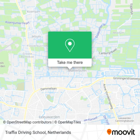 Rijschool Traffix map