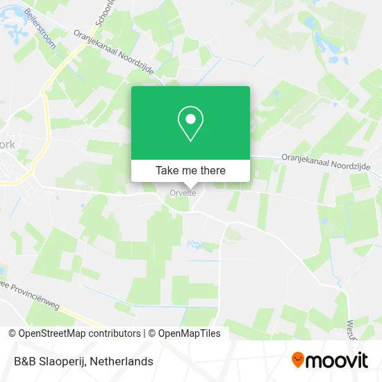 B&B Slaoperij Karte