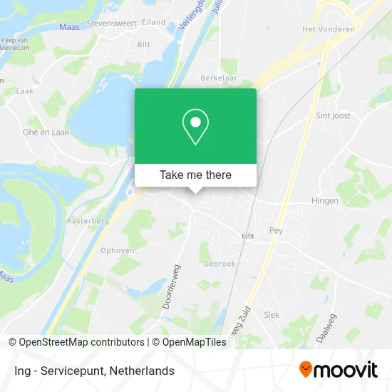 Ing - Servicepunt map