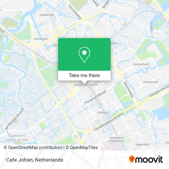 Cafe Johan map