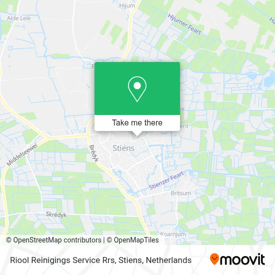 Riool Reinigings Service Rrs, Stiens map