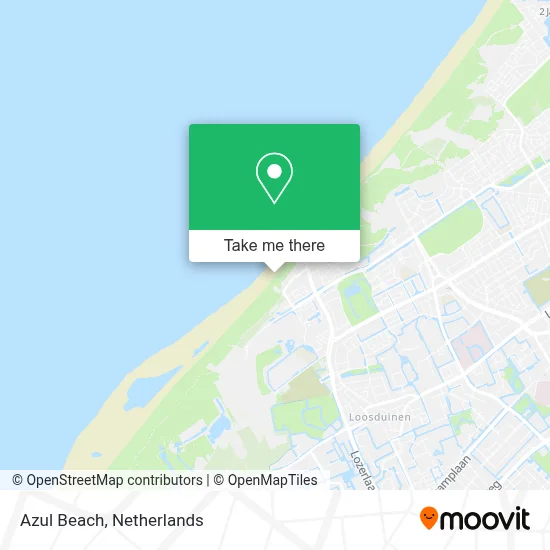 Azul Beach map