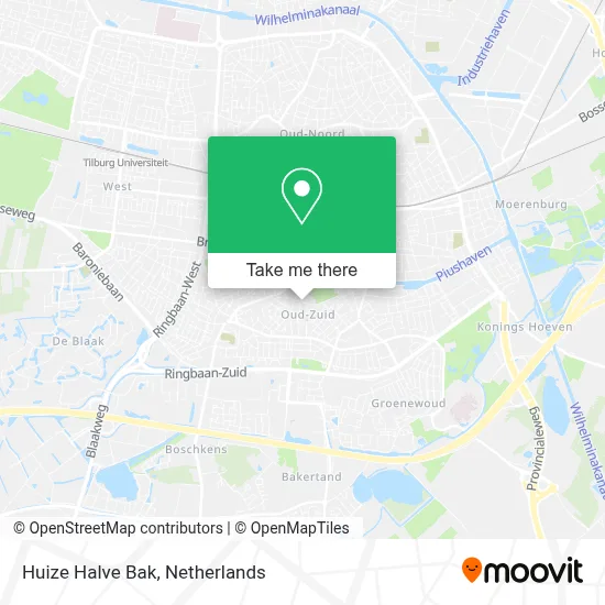 Huize Halve Bak map
