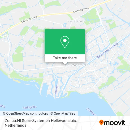Zonco.Nl Solar-Systemen Hellevoetsluis map