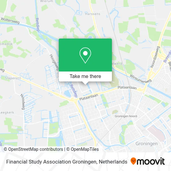 Financial Study Association Groningen map