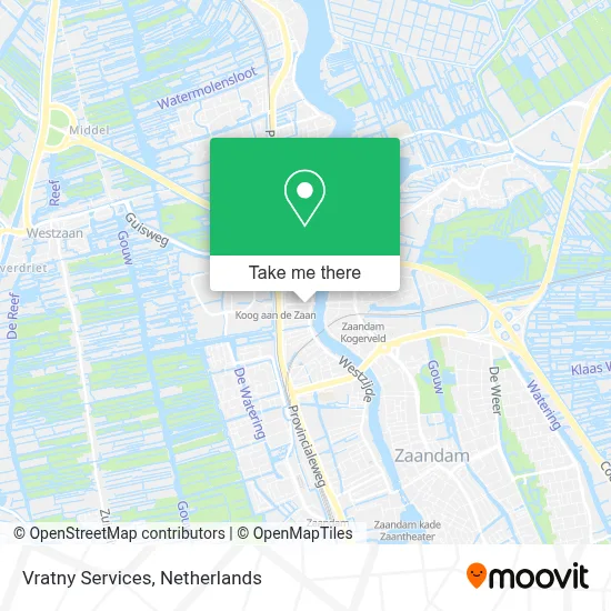 Vratny Services map