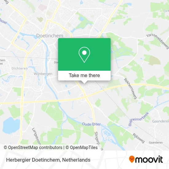 Herbergier Doetinchem map