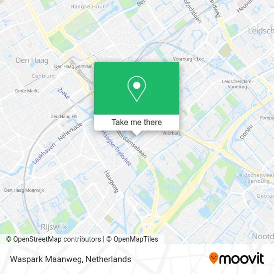 Waspark Maanweg map