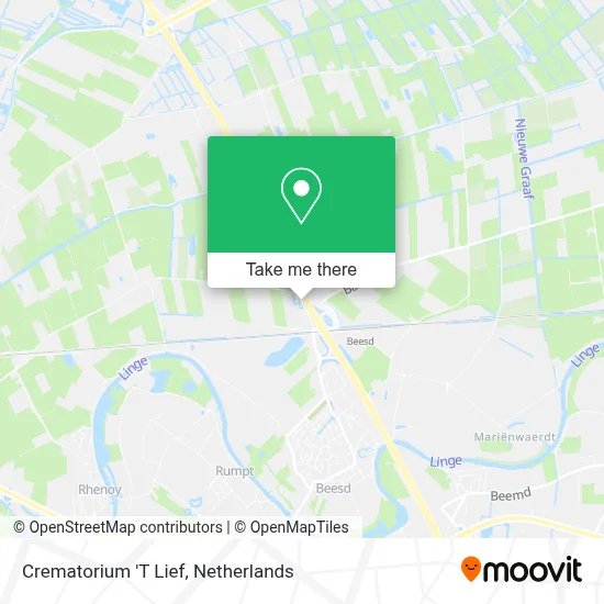 Crematorium 'T Lief map