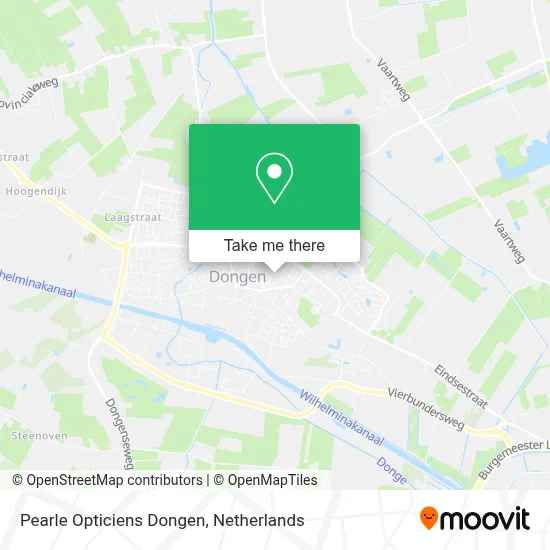 Pearle Opticiens Dongen map