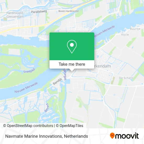 Navmate Marine Innovations map