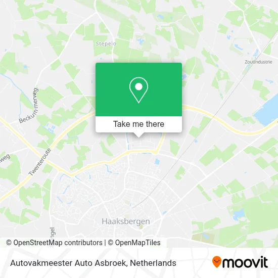 Autovakmeester Auto Asbroek Karte