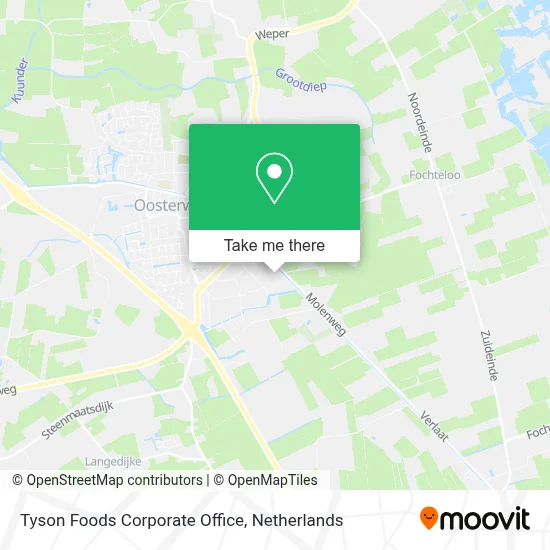 Tyson Foods Corporate Office map