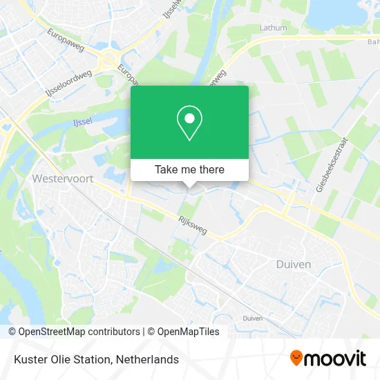 Kuster Olie Station map