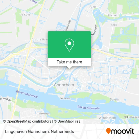 Lingehaven Gorinchem map