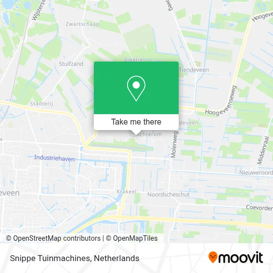 Snippe Tuinmachines map