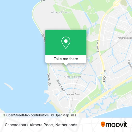 Cascadepark Almere Poort map