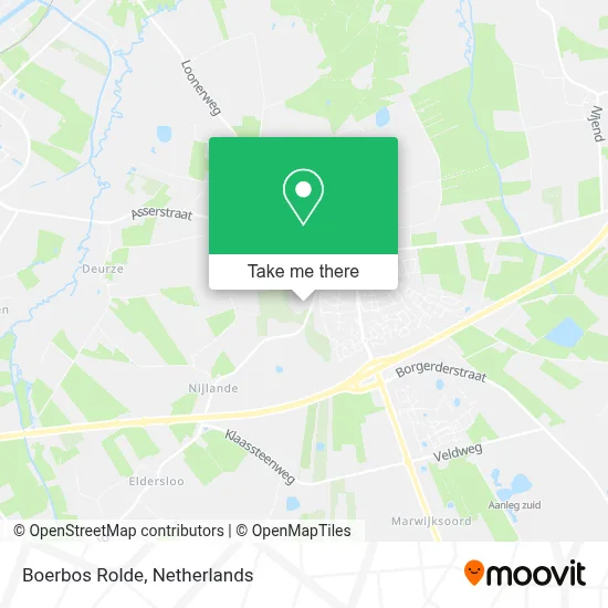 Boerbos Rolde map