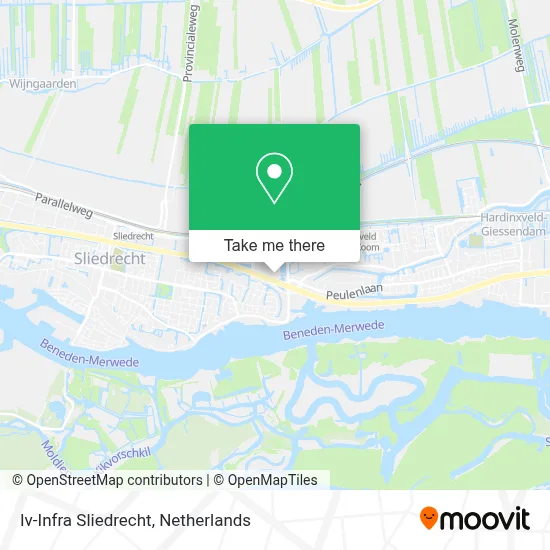 Iv-Infra Sliedrecht map