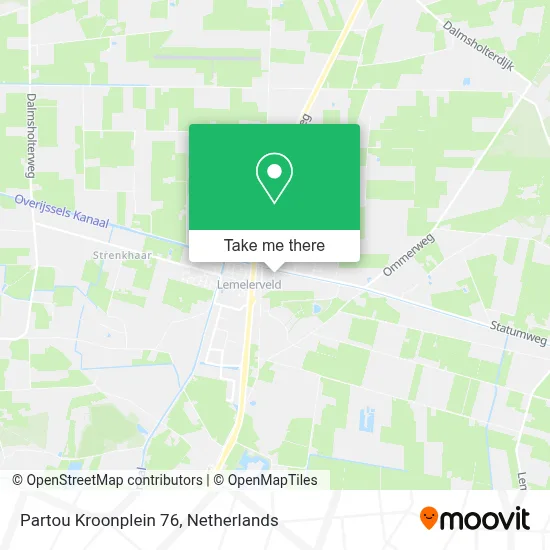 Partou Kroonplein 76 map