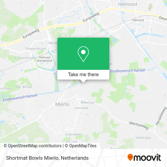 Shortmat Bowls Mierlo map