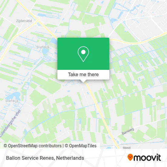 Ballon Service Renes map