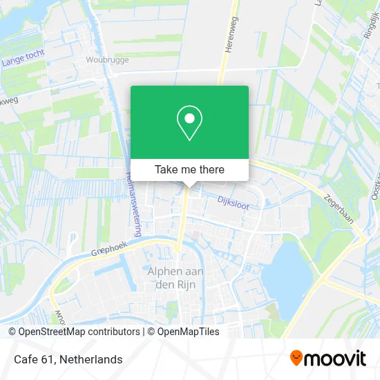 Cafe 61 Karte