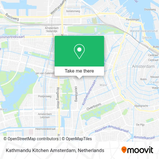 Kathmandu Kitchen Amsterdam map