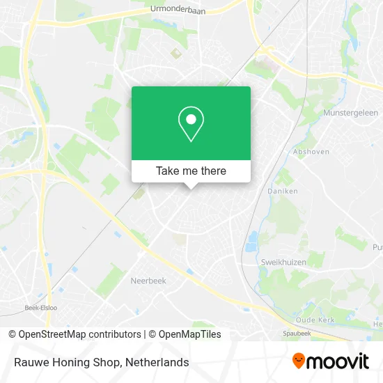 Rauwe Honing Shop map